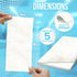 JJ CARE Calcium Alginate Wound Dressing 4x8 (Pack of 5), Sterile Calcium Alginate Dressing, Individually Packed Latex Free Calcium Alginate Gauze Pads, Highly Absorbent Medical Wound Dressing